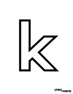 12 Letra K grande para imprimir en carteles - Sifonn