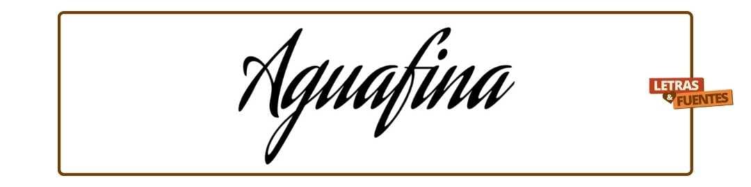 letras cursivas Aguafina Script Pro