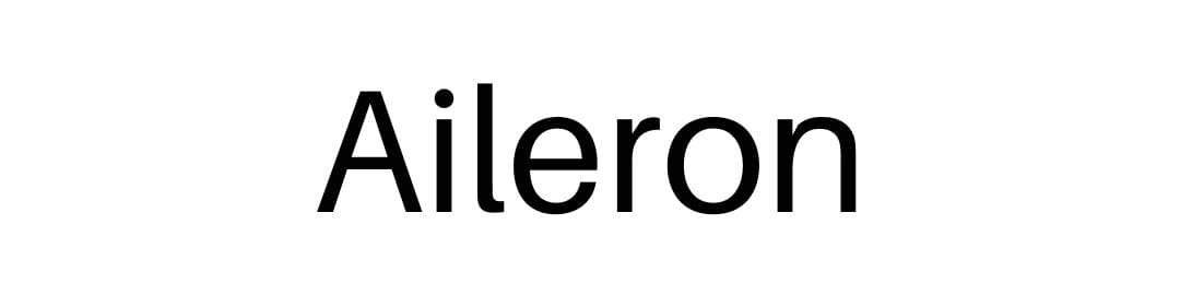 fuentes para logos Aileron