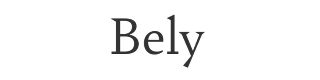 Letras para logos Bely