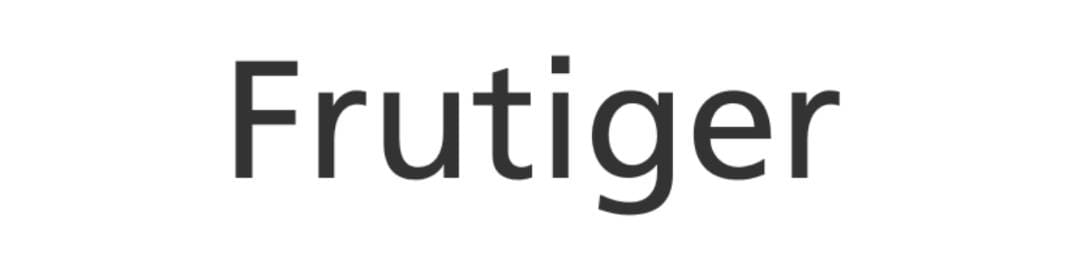 tipografias para logos Frutiger