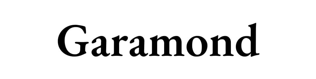Letras para logos Garamond