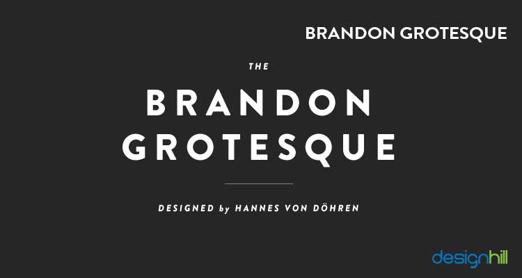 Logo con fuente Brandon Grotesque