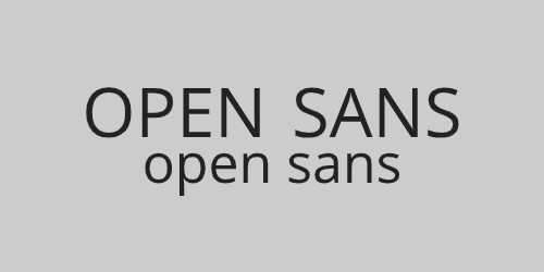 fuente Open Sans