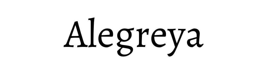 tipografias para logos Alegreya