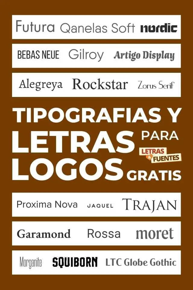 Tipos de Letras para logos gratis - Conversor tipografias bonitas con fuentes de logos