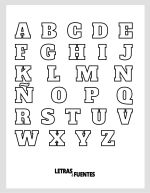 01 Abecedario de letras para imprimir, carteles y colorear - AlfaSlab