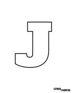 11 Letra J para colorear e imprimir - AlfaSlab