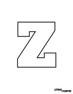 28 Letra Z para colorear e imprimir - AlfaSlab