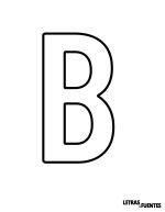 03 Letra B grande para imprimir - BarlowCondense