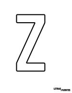 28 Letra Z grande para imprimir - BarlowCondense