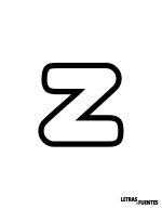 28 Letra Z grande para imprimir en carteles - FredokaOne