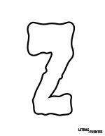 28 Letra Z para carteles - Jeepers