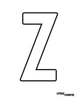 28 Letra Z grande para imprimir en carteles - Norwester