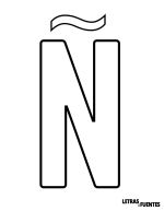 16 Letra Ñ grande para imprimir en carteles - Norwester