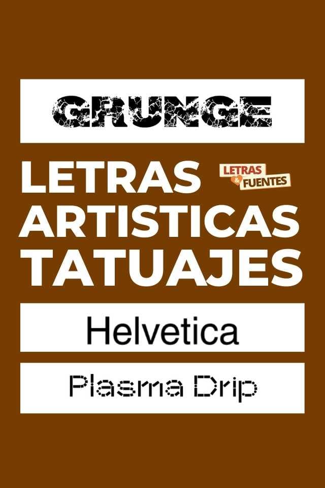 Fuentes para tatuajes de letras artísticas