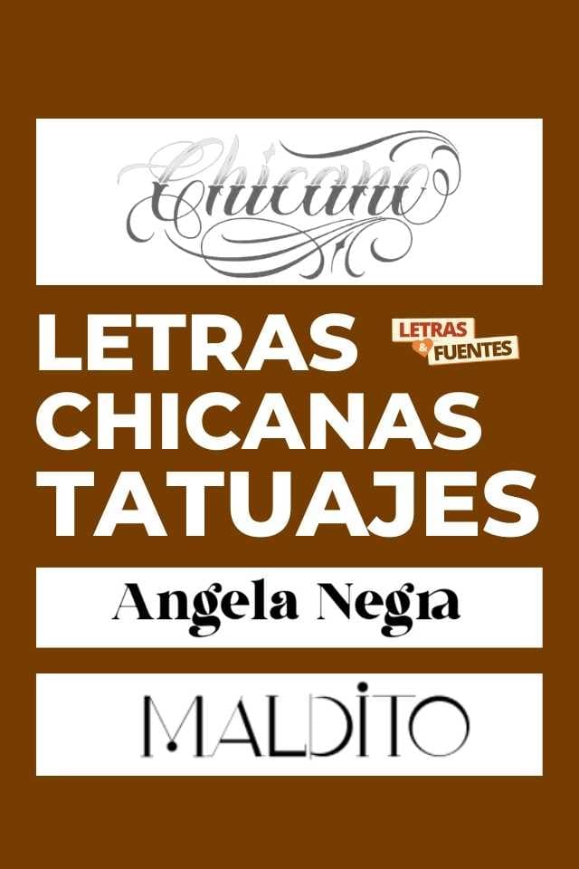 Fuentes chicanas para tatuajes